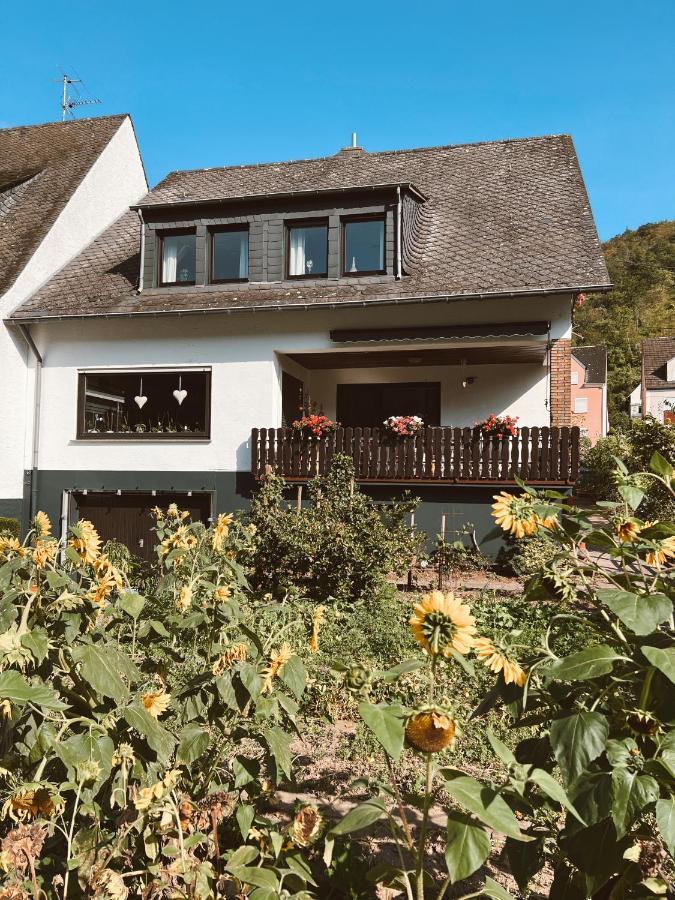 Ferienwohnung Moselflair Mit Direktem Blick Auf Die Mosel Und Weinberge Oberfell Exteriör bild